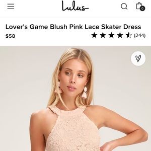 Lulu’s Lovers Game blush pink dress